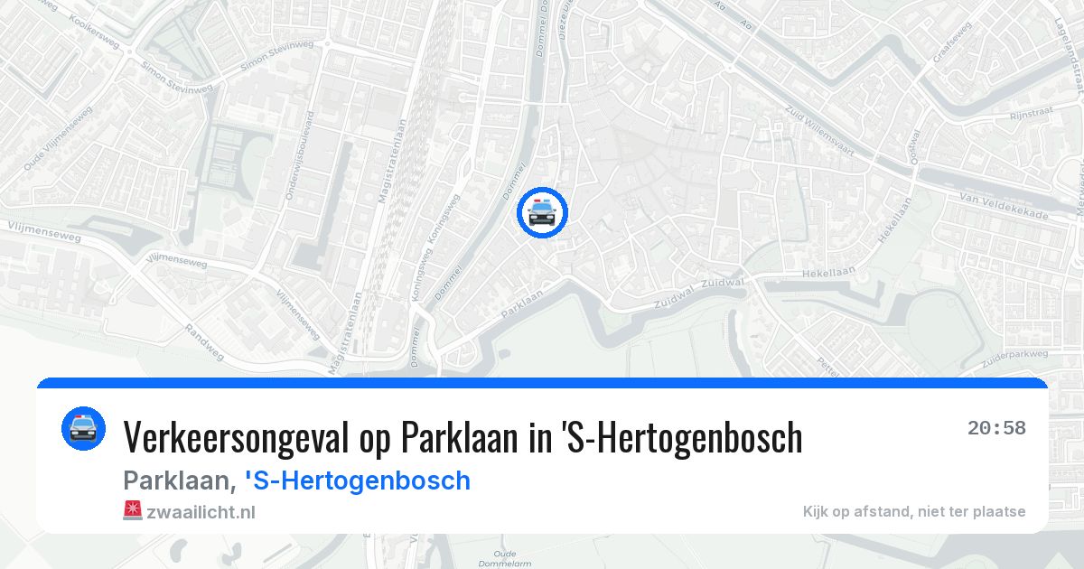 Verkeersongeval op Parklaan in 'S-Hertogenbosch — 17 mei 2026