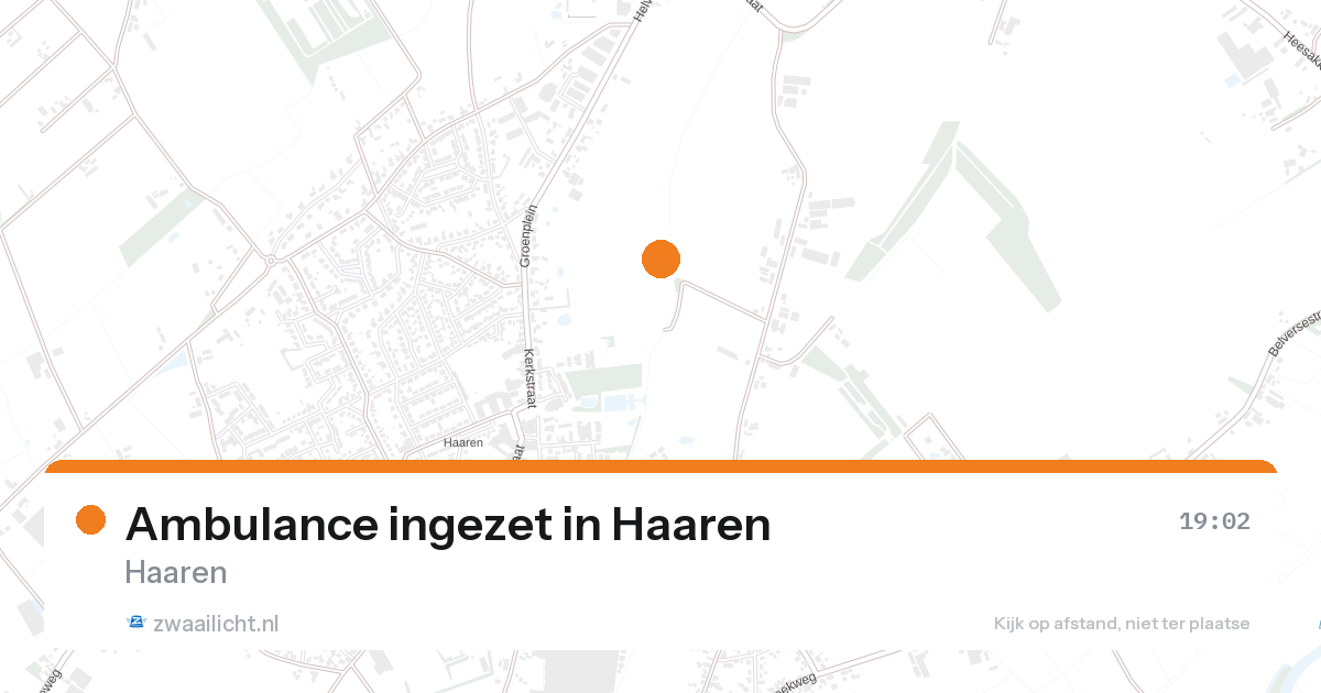 Ambulance ingezet in Haaren — 27 aug 2026