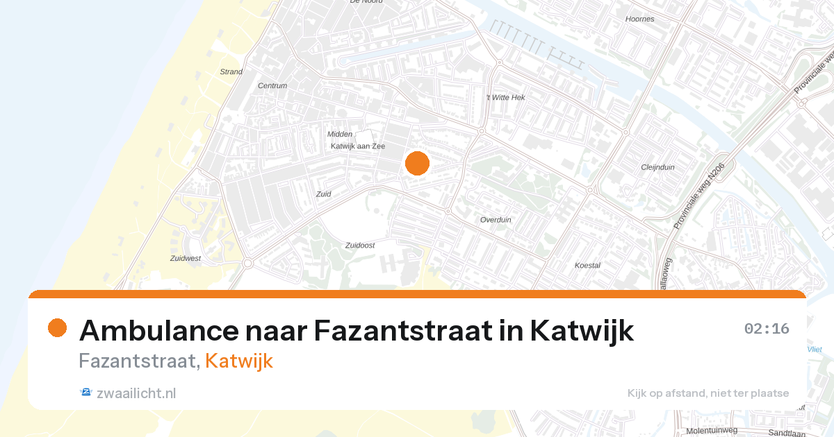 Ambulance naar Fazantstraat in Katwijk — 7 mrt 2026
