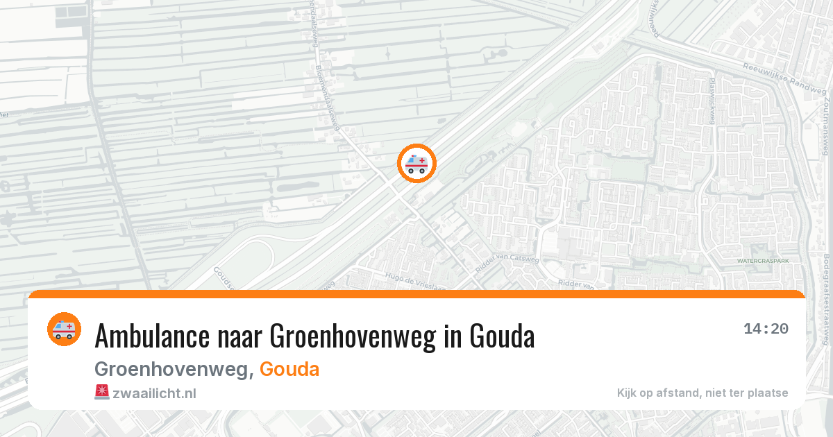 Ambulance naar Groenhovenweg in Gouda — 13 mei 2026