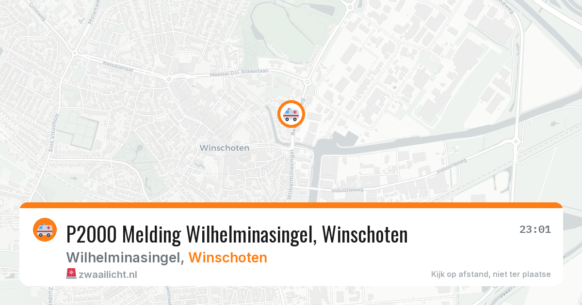 P2000 Melding Wilhelminasingel, Winschoten — 17 feb 2026