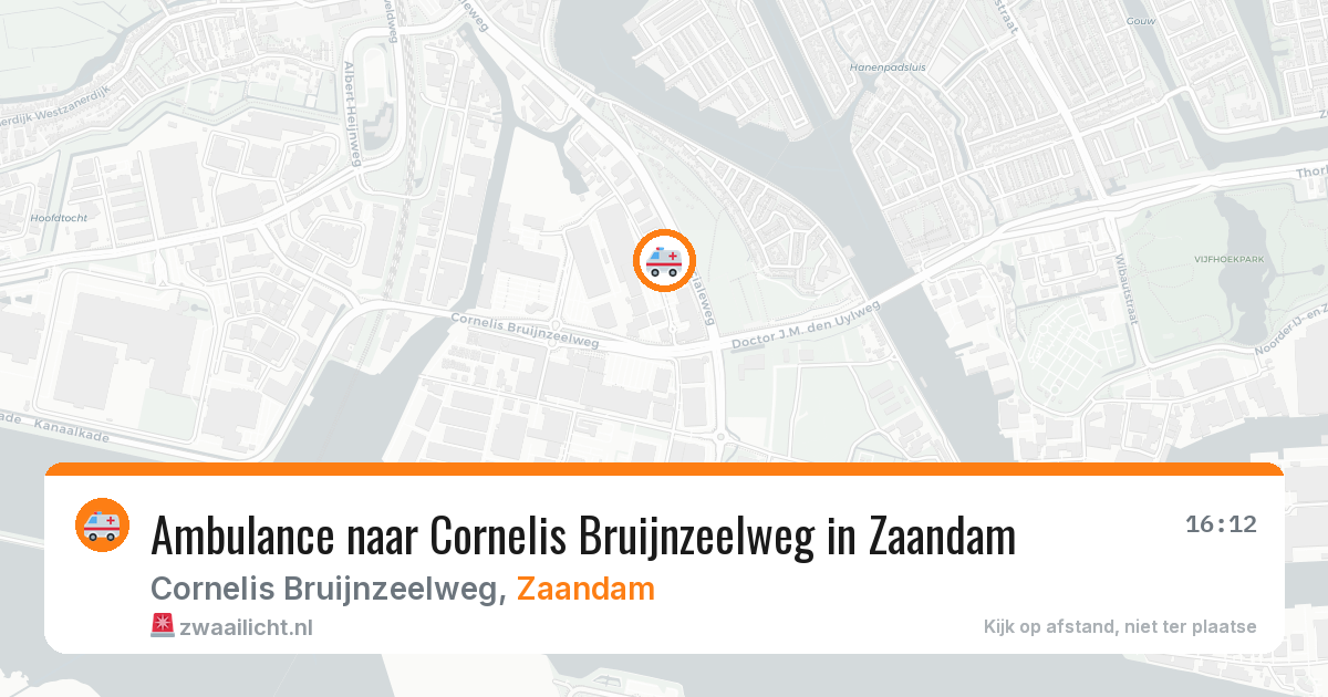 Ambulance naar Cornelis Bruijnzeelweg in Zaandam — 31 mei 2026