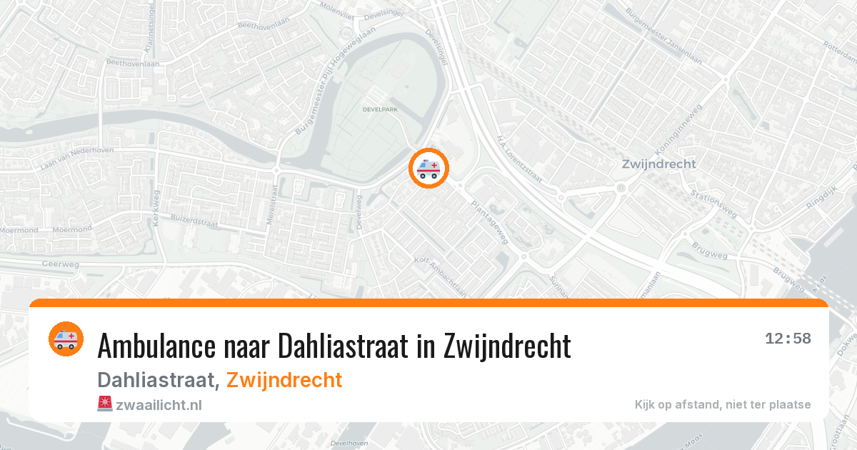 Ambulance naar Dahliastraat in Zwijndrecht — 29 jan 2026