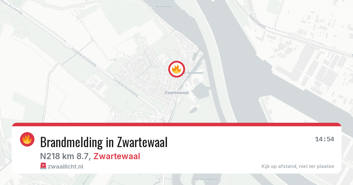 Brandmelding in Zwartewaal — 5 mrt 2026