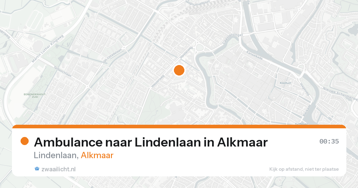 Ambulance naar Lindenlaan in Alkmaar — 8 jun 2026