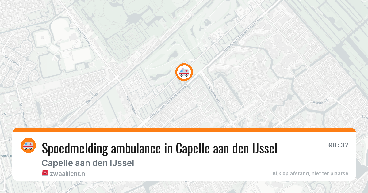 Spoedmelding ambulance in Capelle aan den IJssel — 17 mrt 2026