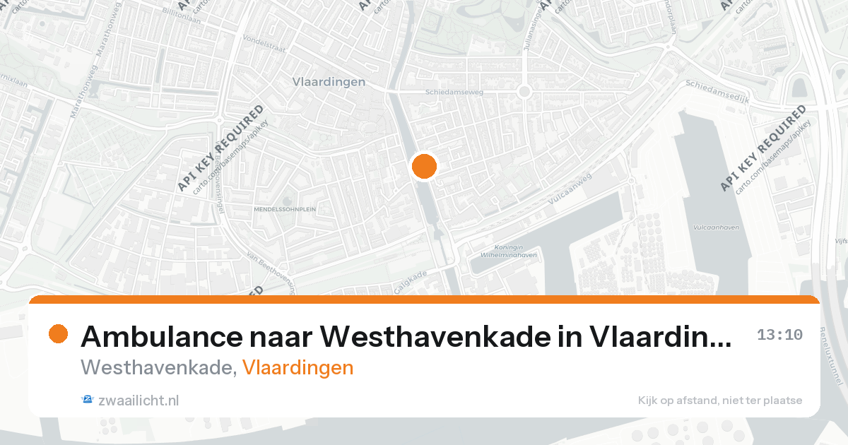Ambulance naar Westhavenkade in Vlaardingen — 26 aug 2026