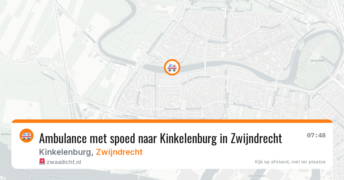 Ambulance met spoed naar Kinkelenburg in Zwijndrecht — 17 apr 2026