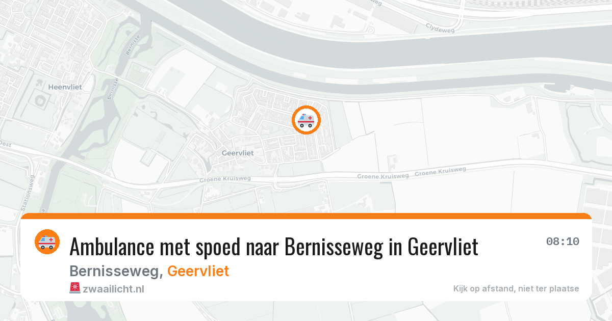 Ambulance met spoed naar Bernisseweg in Geervliet — 15 mrt 2026