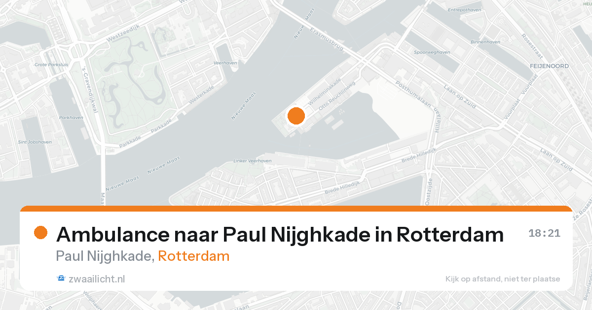 Ambulance naar Paul Nijghkade in Rotterdam — 24 aug 2026
