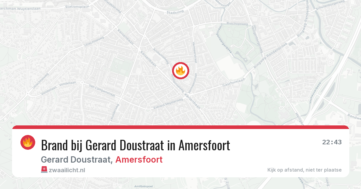 Brand bij Gerard Doustraat in Amersfoort — 11 jun 2026