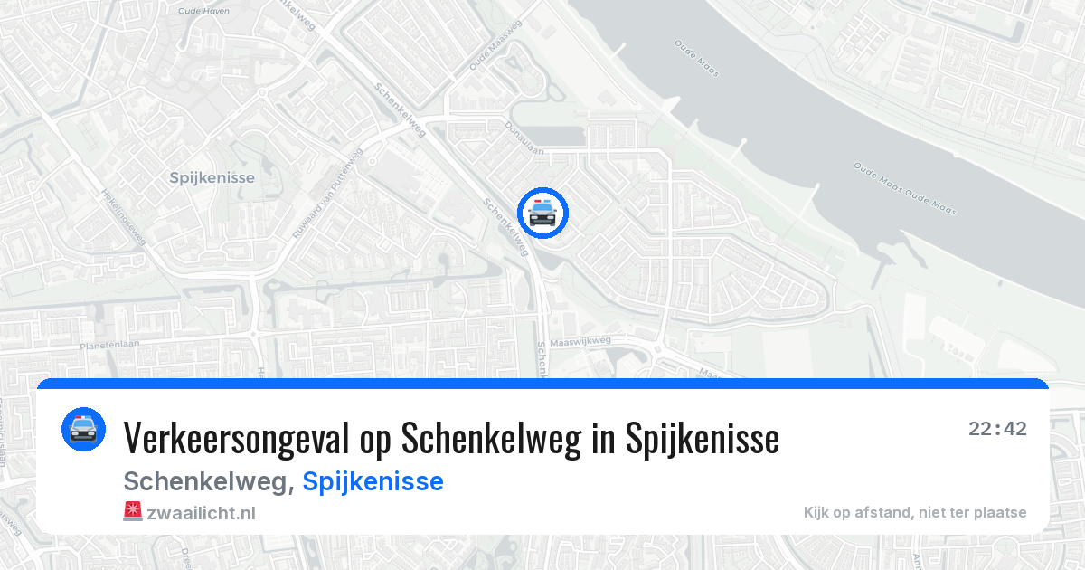 Verkeersongeval op Schenkelweg in Spijkenisse — 27 jul 2026