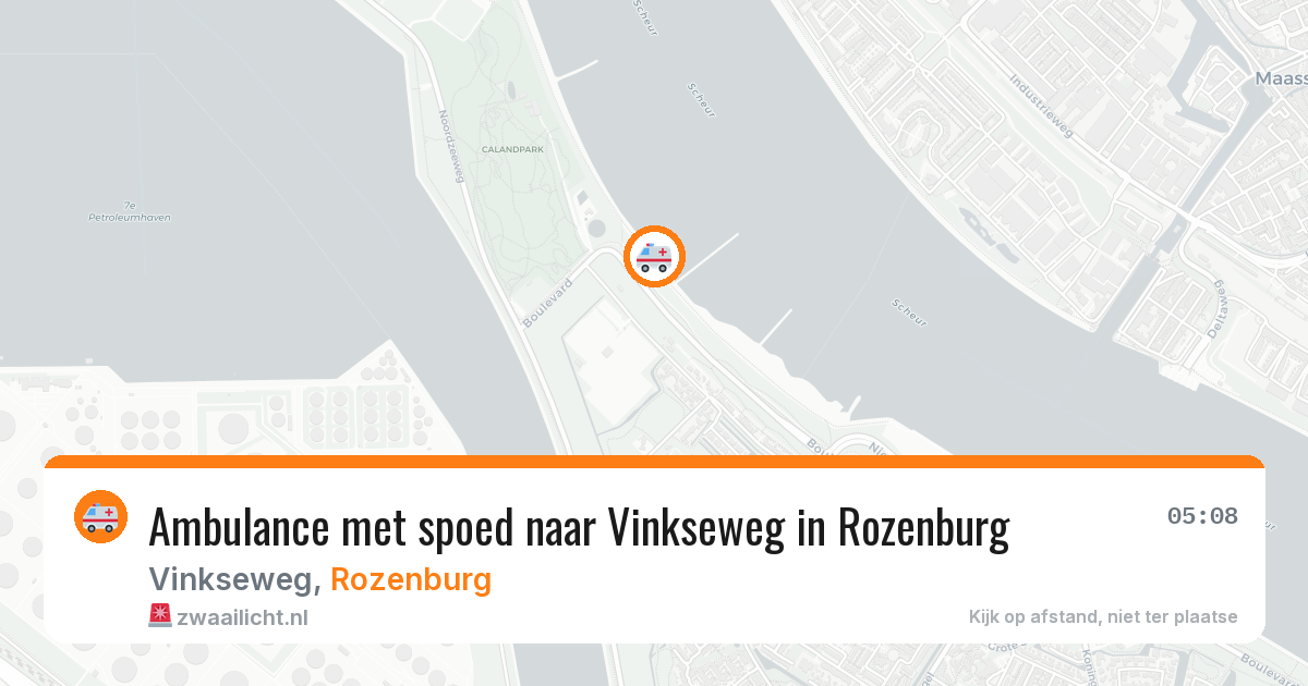 Ambulance met spoed naar Vinkseweg in Rozenburg — 6 aug 2026