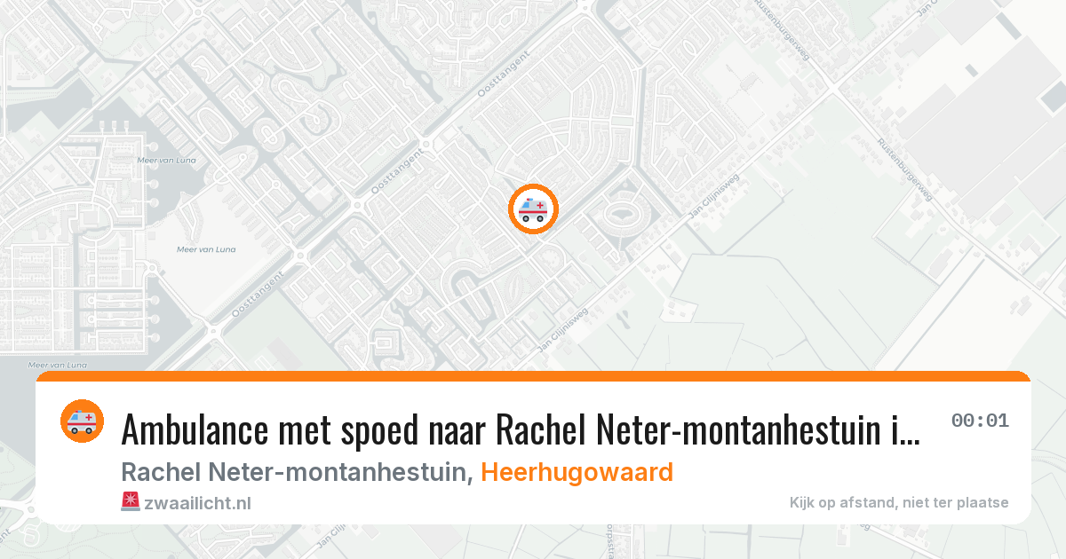 Ambulance met spoed naar Rachel Neter-montanhestuin in Heerhugowaard — 24 mrt 2026
