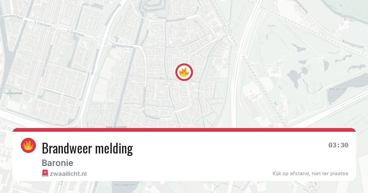Brandweer melding — 26 mrt 2026