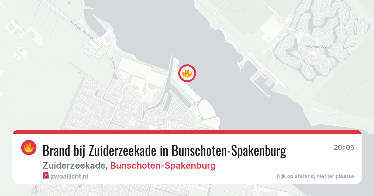 Brand bij Zuiderzeekade in Bunschoten-Spakenburg — 6 jun 2026