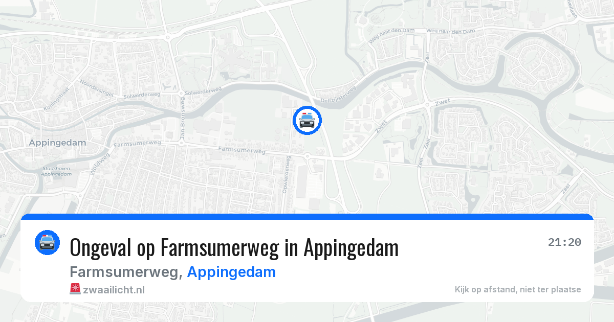 Ongeval op Farmsumerweg in Appingedam — 3 jul 2026