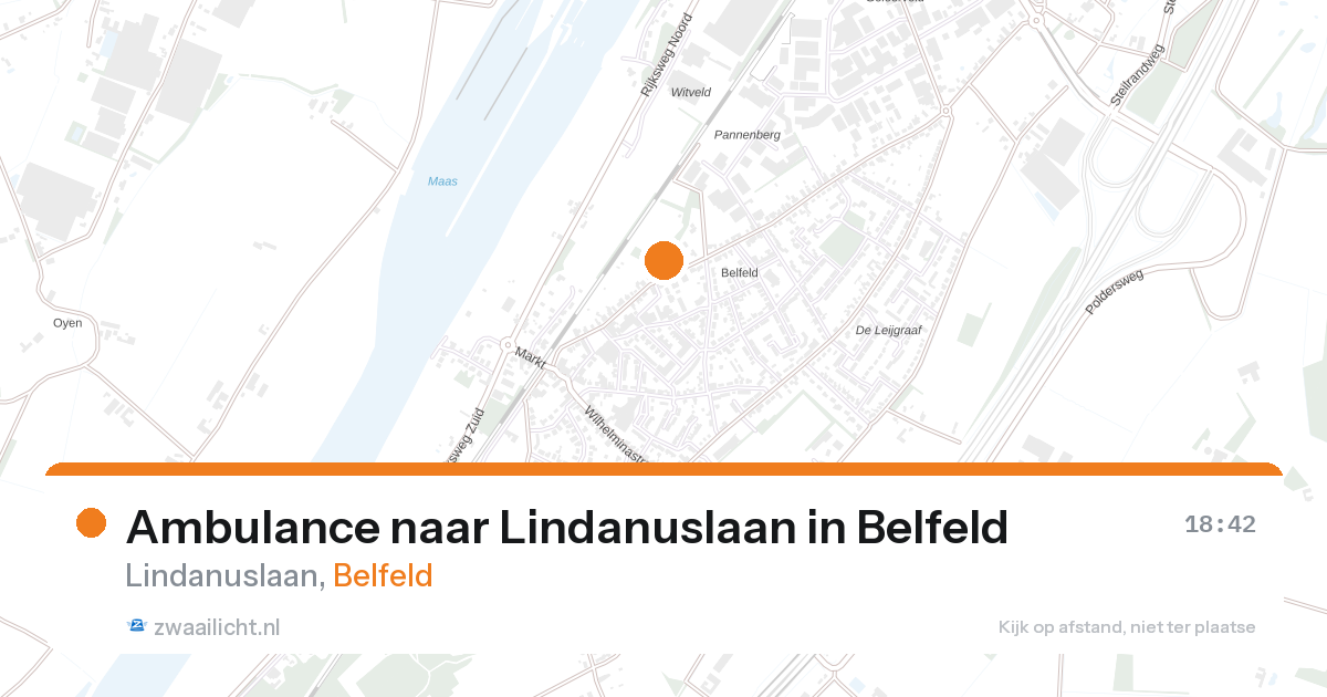 Ambulance naar Lindanuslaan in Belfeld — 27 aug 2026