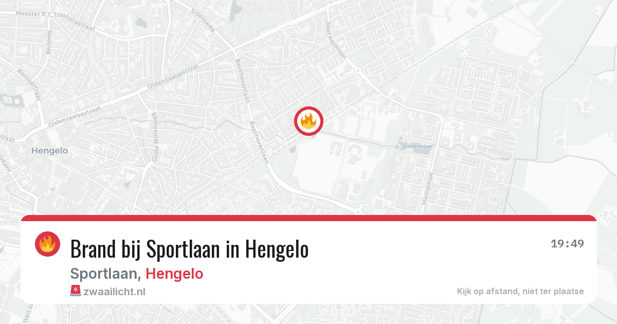 Brand bij Sportlaan in Hengelo — 21 mei 2026