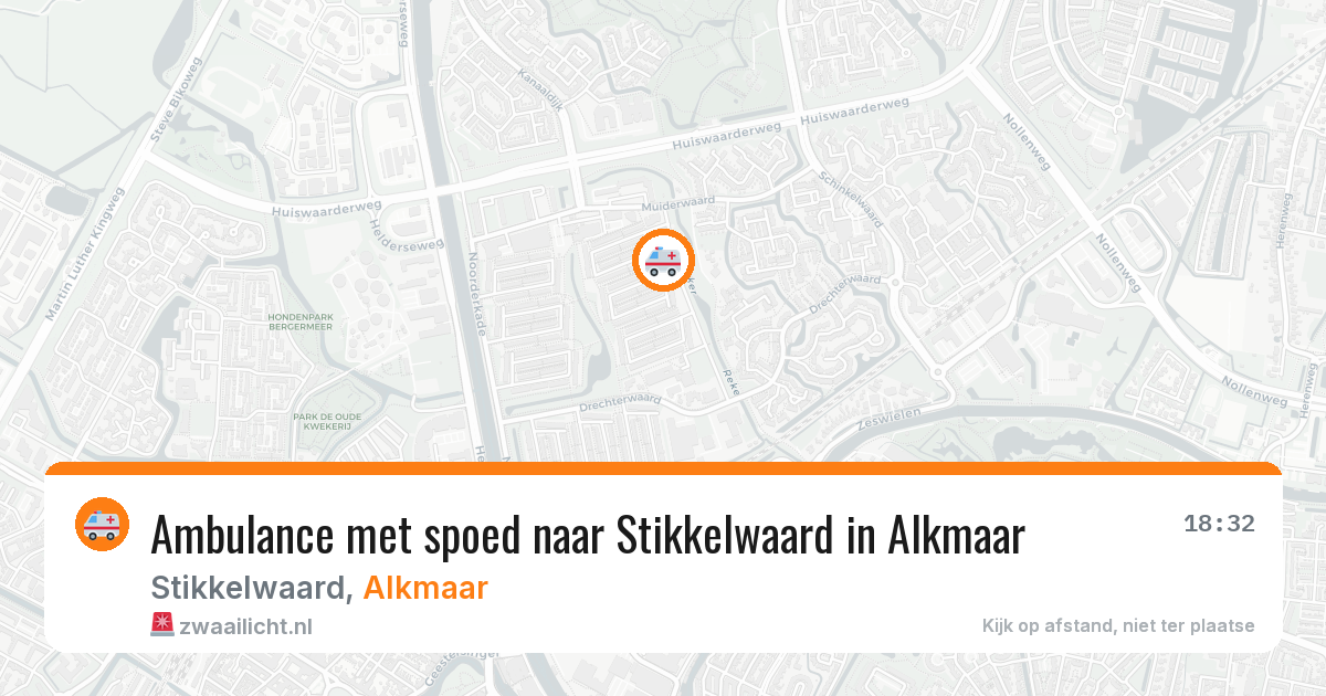 Ambulance met spoed naar Stikkelwaard in Alkmaar — 12 aug 2026