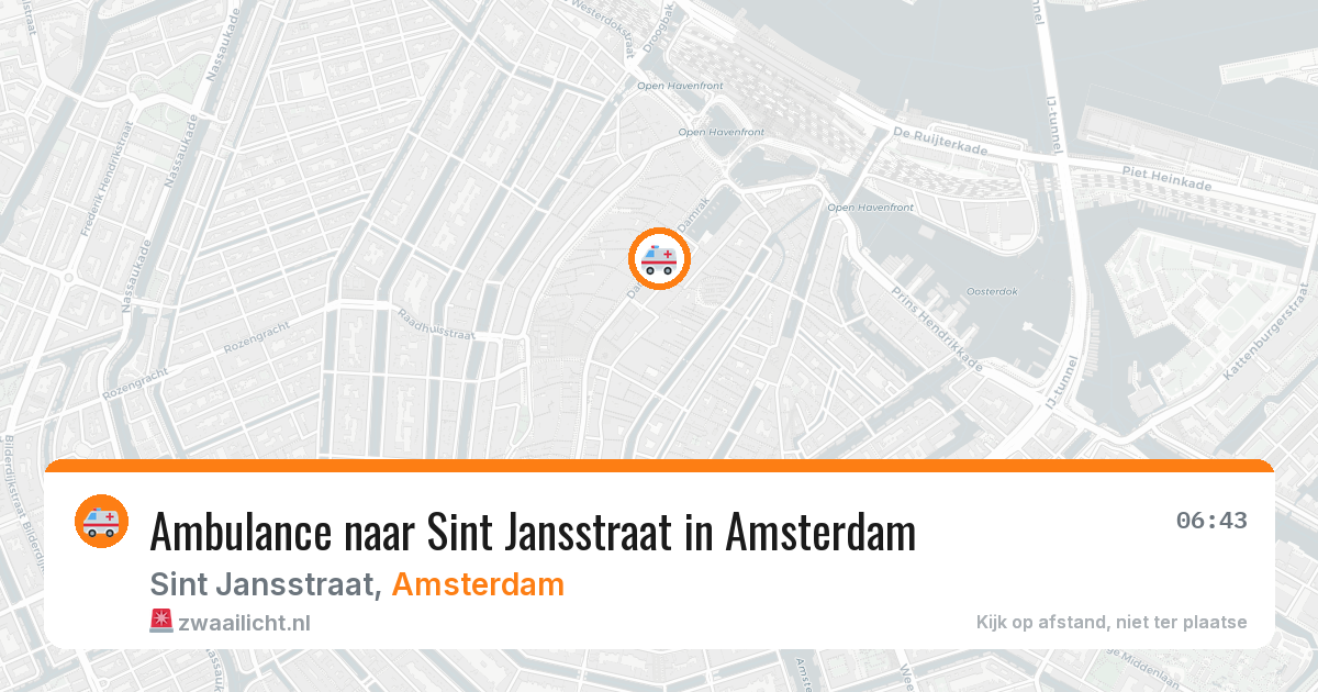 Ambulance naar Sint Jansstraat in Amsterdam — 4 jul 2026