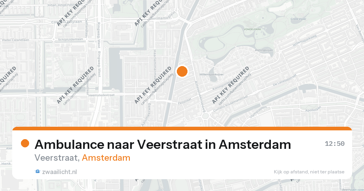 Ambulance naar Veerstraat in Amsterdam — 26 aug 2026