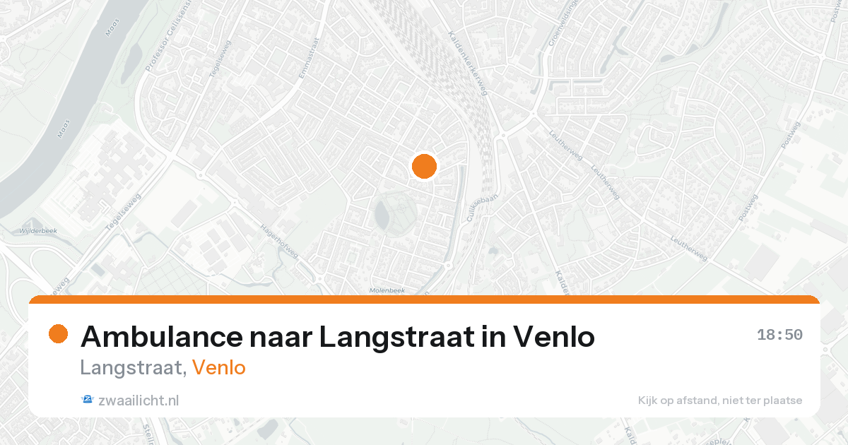 Ambulance naar Langstraat in Venlo — 19 aug 2026