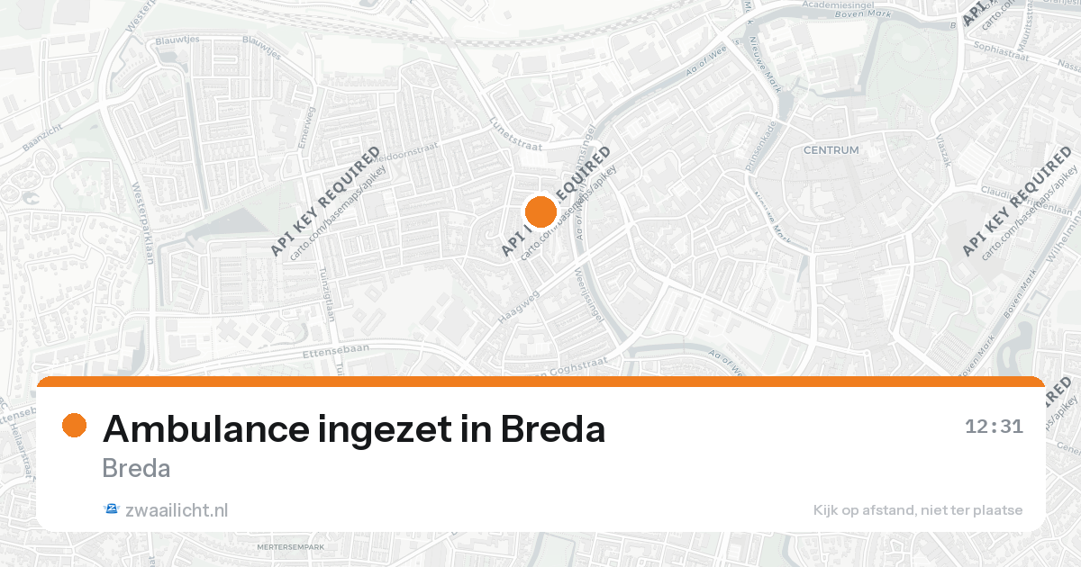 Ambulance ingezet in Breda — 26 aug 2026