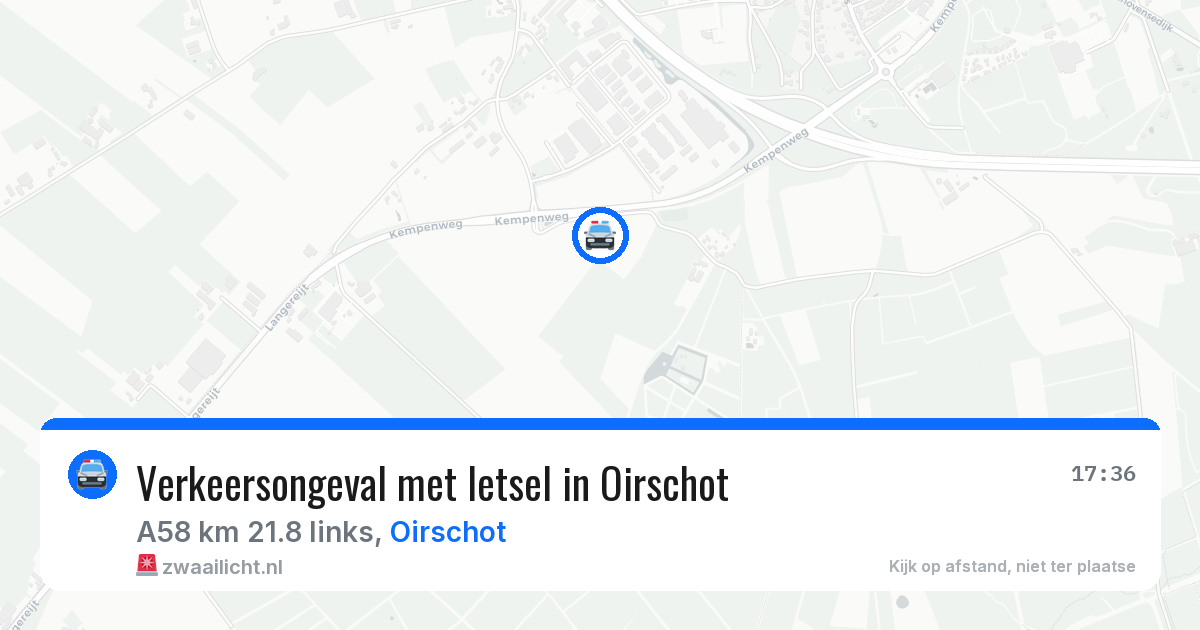 Verkeersongeval met letsel in Oirschot — 1 aug 2026