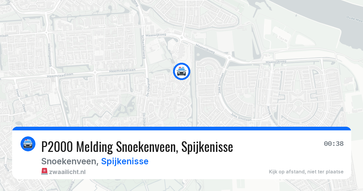 P2000 Melding Snoekenveen, Spijkenisse — 19 jun 2026