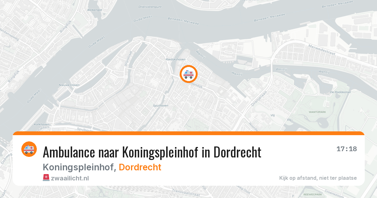 Ambulance naar Koningspleinhof in Dordrecht — 31 jul 2026