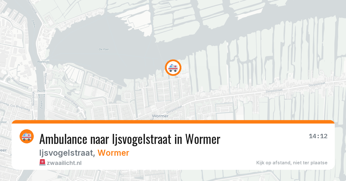 Ambulance naar Ijsvogelstraat in Wormer — 5 mei 2026