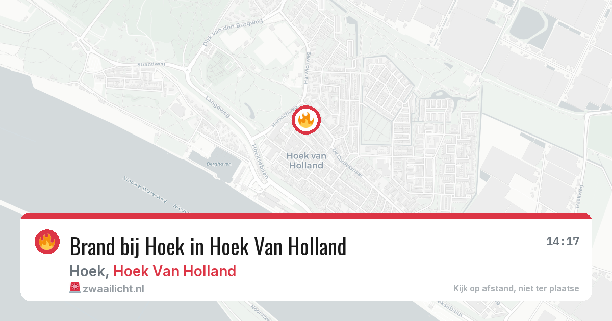 Brand bij Hoek in Hoek Van Holland — 28 jun 2026