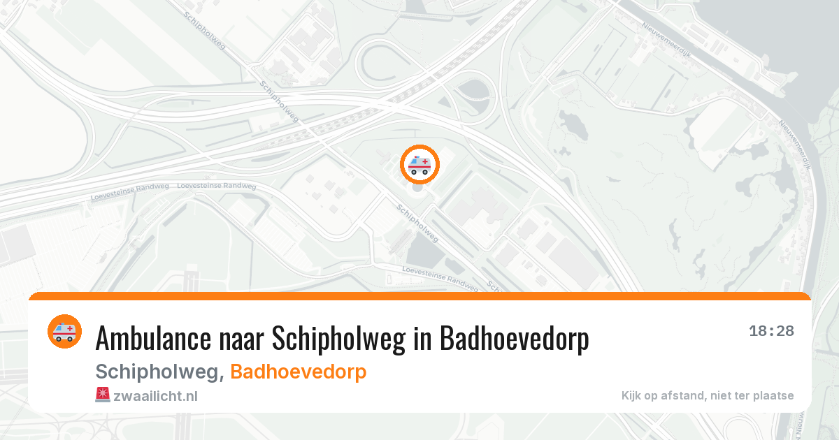 Ambulance naar Schipholweg in Badhoevedorp — 3 aug 2026