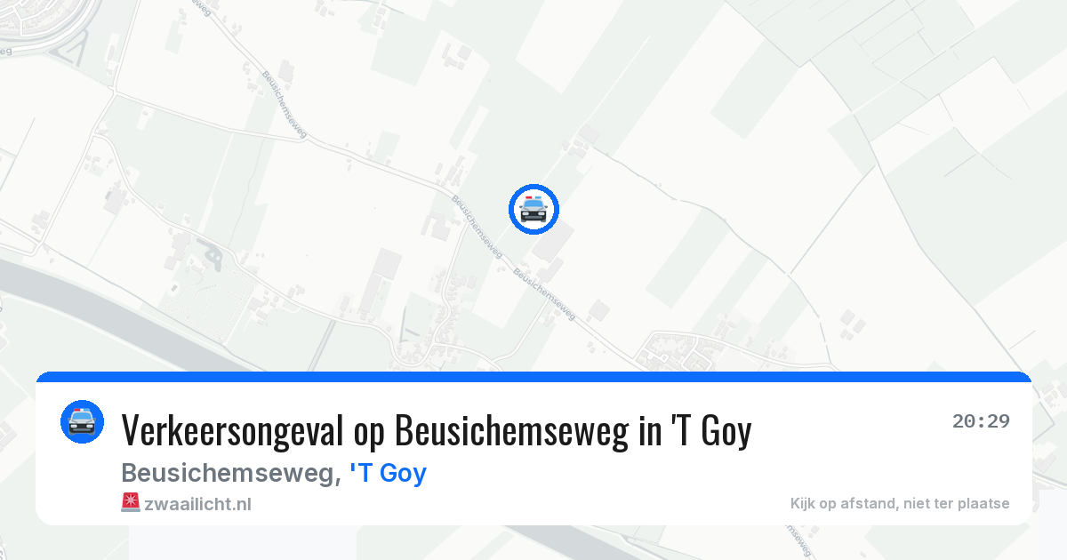 Verkeersongeval op Beusichemseweg in 'T Goy — 20 apr 2026