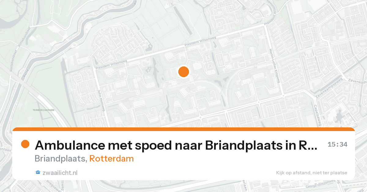 Ambulance met spoed naar Briandplaats in Rotterdam — 30 jan 2026