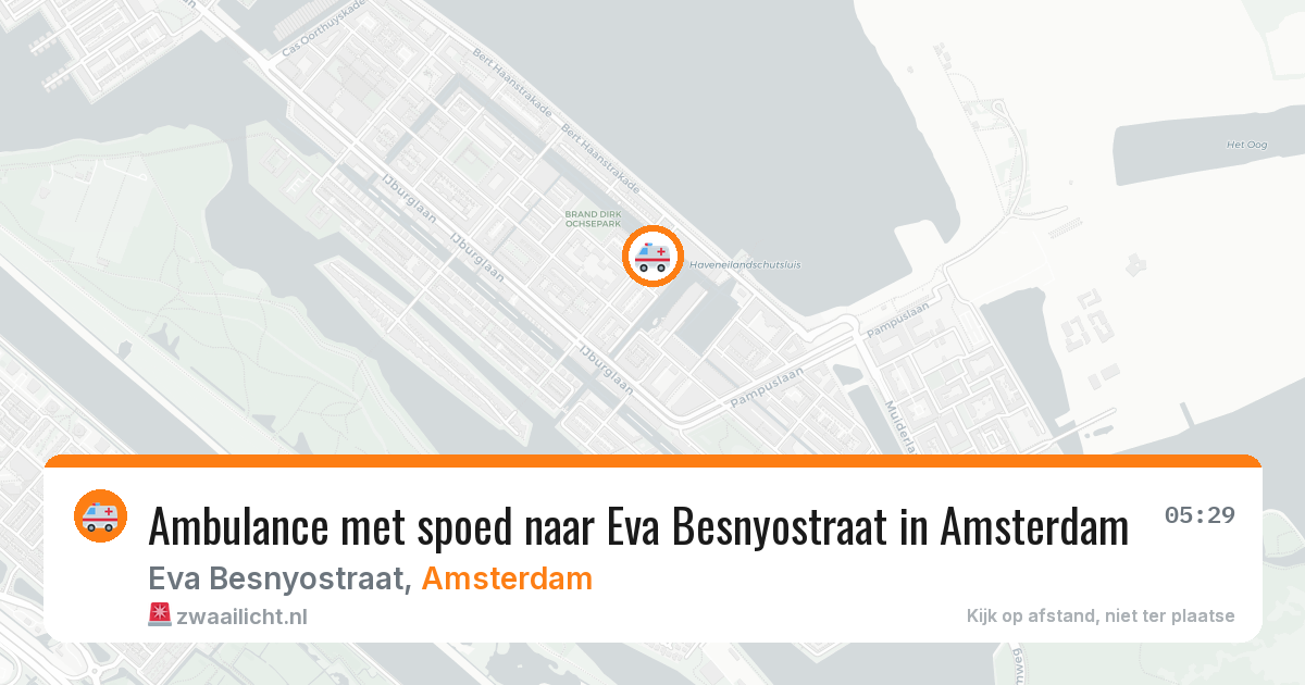 Ambulance met spoed naar Eva Besnyostraat in Amsterdam — 24 mrt 2026