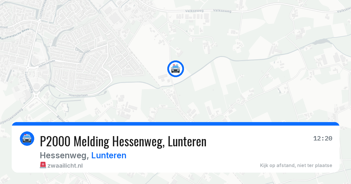 P2000 Melding Hessenweg, Lunteren — 27 feb 2026