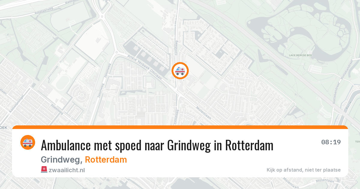 Ambulance met spoed naar Grindweg in Rotterdam — 17 jun 2026