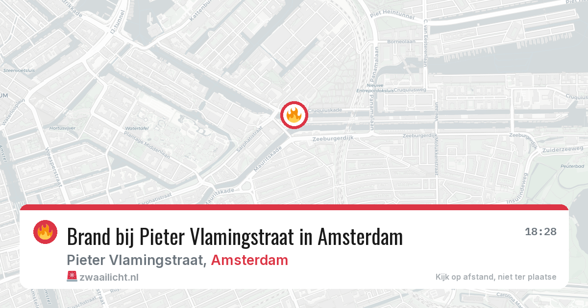 Brand bij Pieter Vlamingstraat in Amsterdam — 10 jun 2026