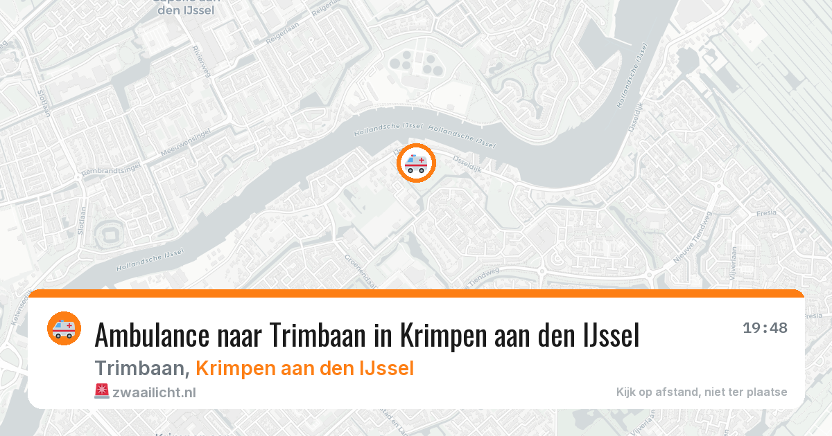 Ambulance naar Trimbaan in Krimpen aan den IJssel — 17 jun 2026