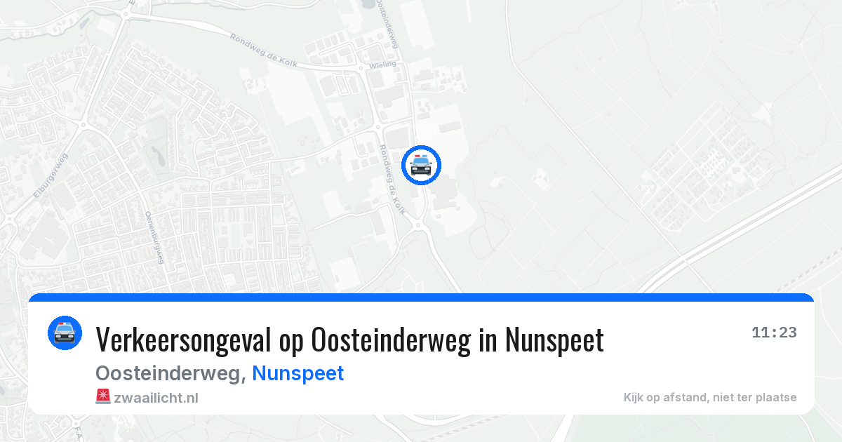 Verkeersongeval op Oosteinderweg in Nunspeet — 26 jul 2026