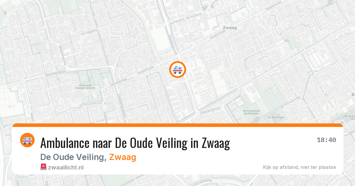 Ambulance naar De Oude Veiling in Zwaag — 30 mrt 2026