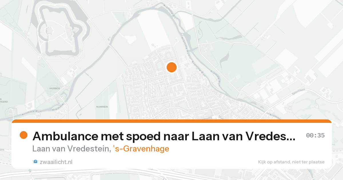 Ambulance met spoed naar Laan van Vredestein in 's-Gravenhage — 30 jan 2026