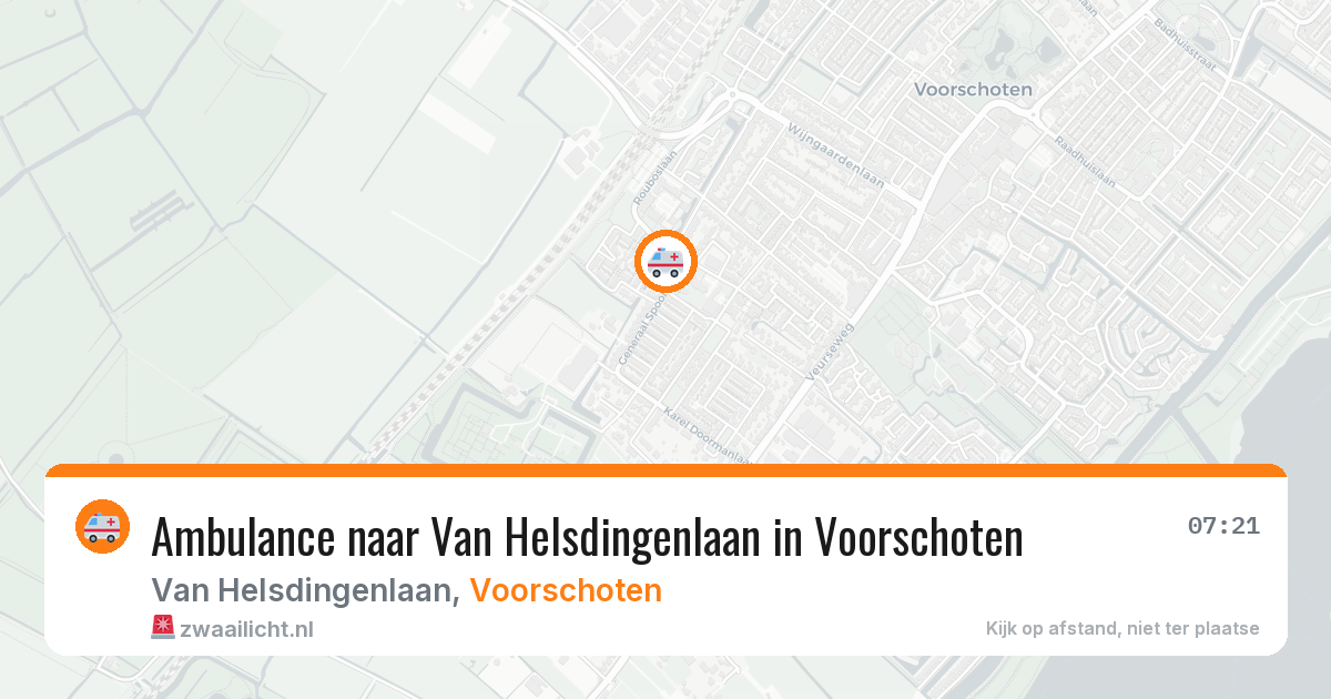 Ambulance naar Van Helsdingenlaan in Voorschoten — 13 mei 2026