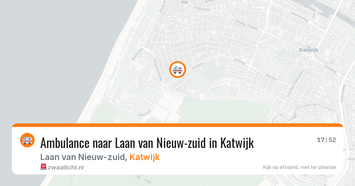 Ambulance naar Laan van Nieuw-zuid in Katwijk — 10 mrt 2026