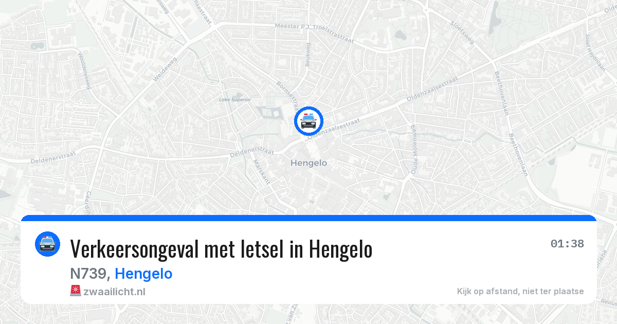Verkeersongeval met letsel in Hengelo — 25 apr 2026