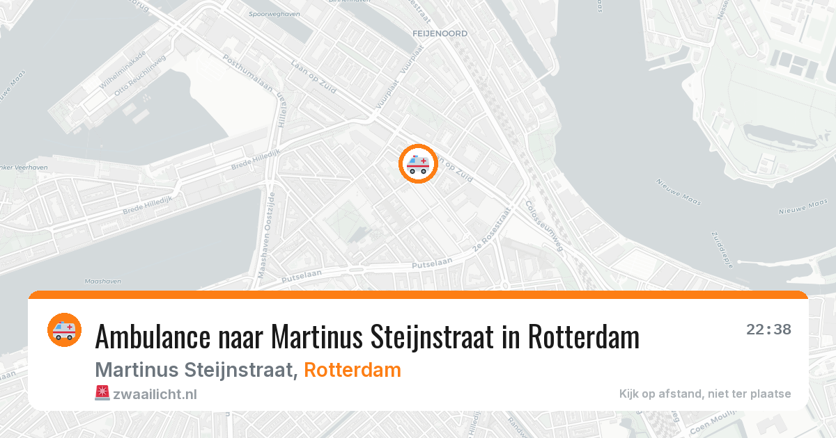Ambulance naar Martinus Steijnstraat in Rotterdam — 6 mei 2026
