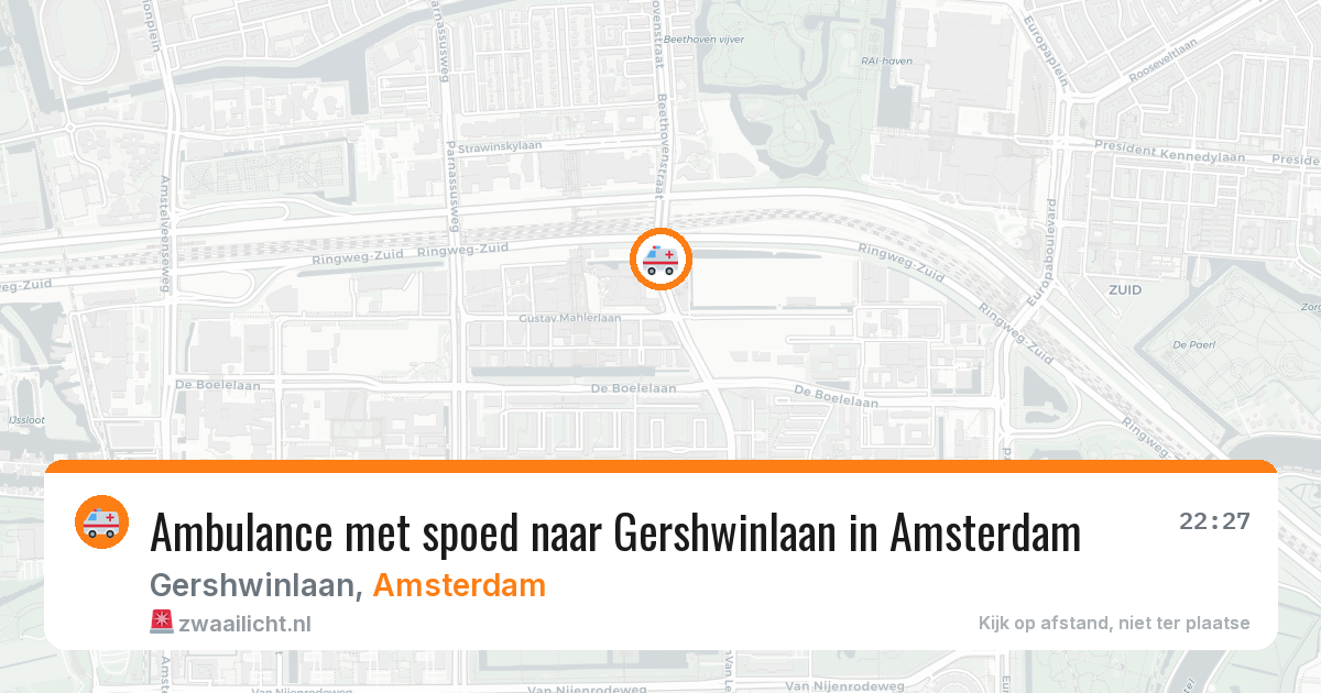 Ambulance met spoed naar Gershwinlaan in Amsterdam — 26 jun 2026