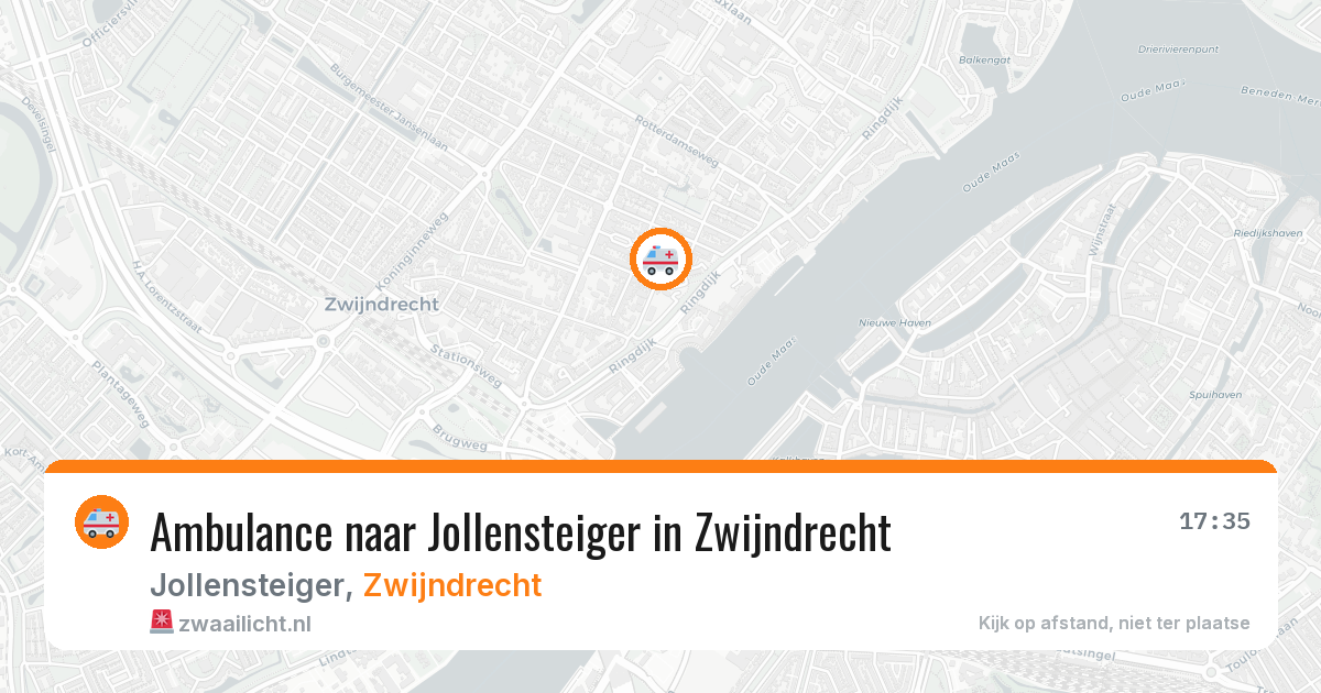Ambulance naar Jollensteiger in Zwijndrecht — 12 mei 2026